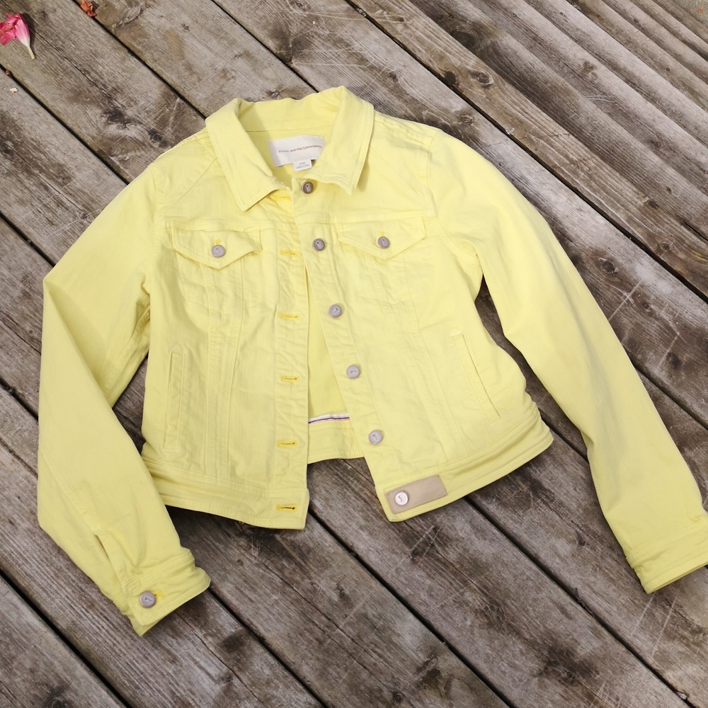 Pilcro yellow 'jean' jacket